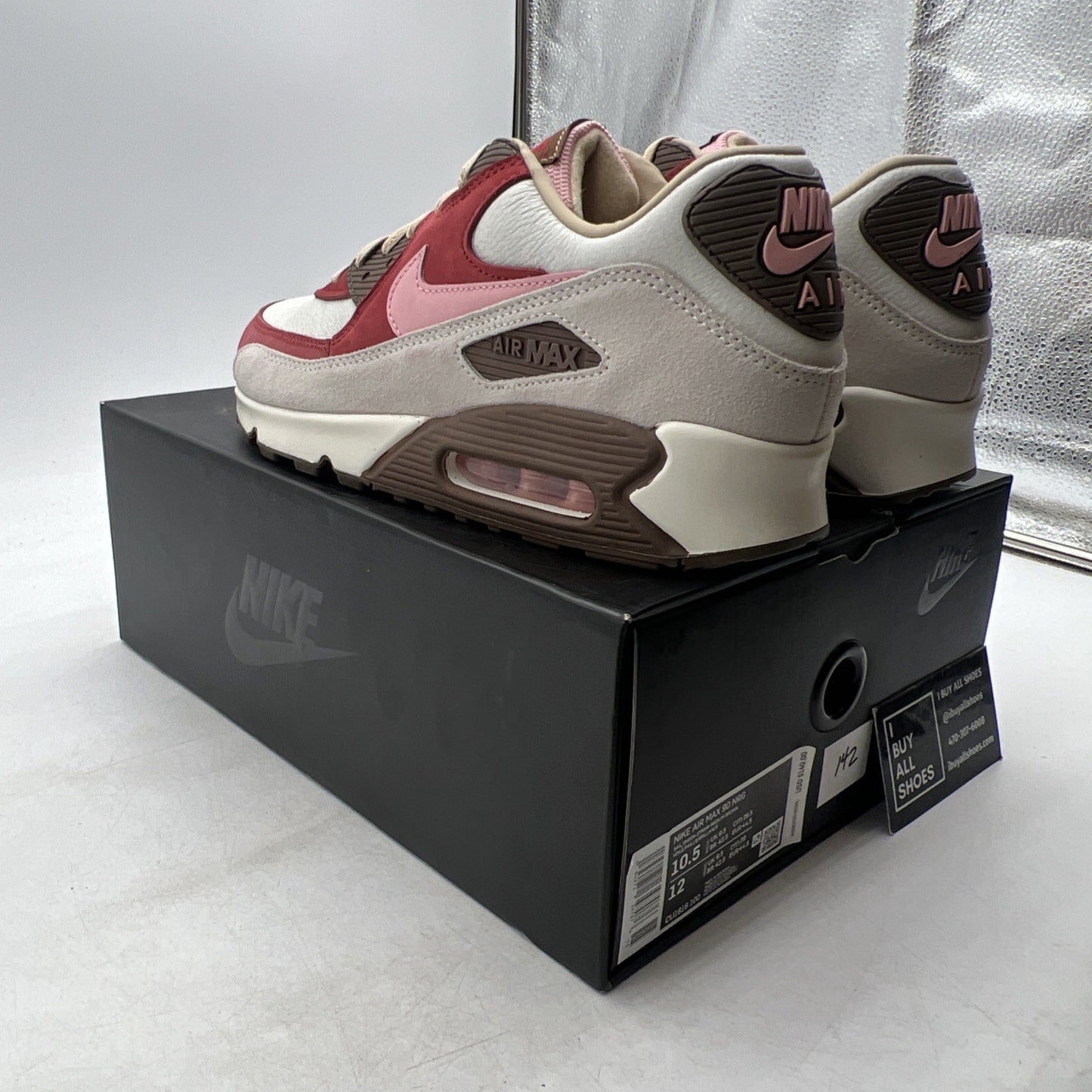 Size 10.5 - Nike DQM x Air Max 90 2021 Bacon (CU1816-100)