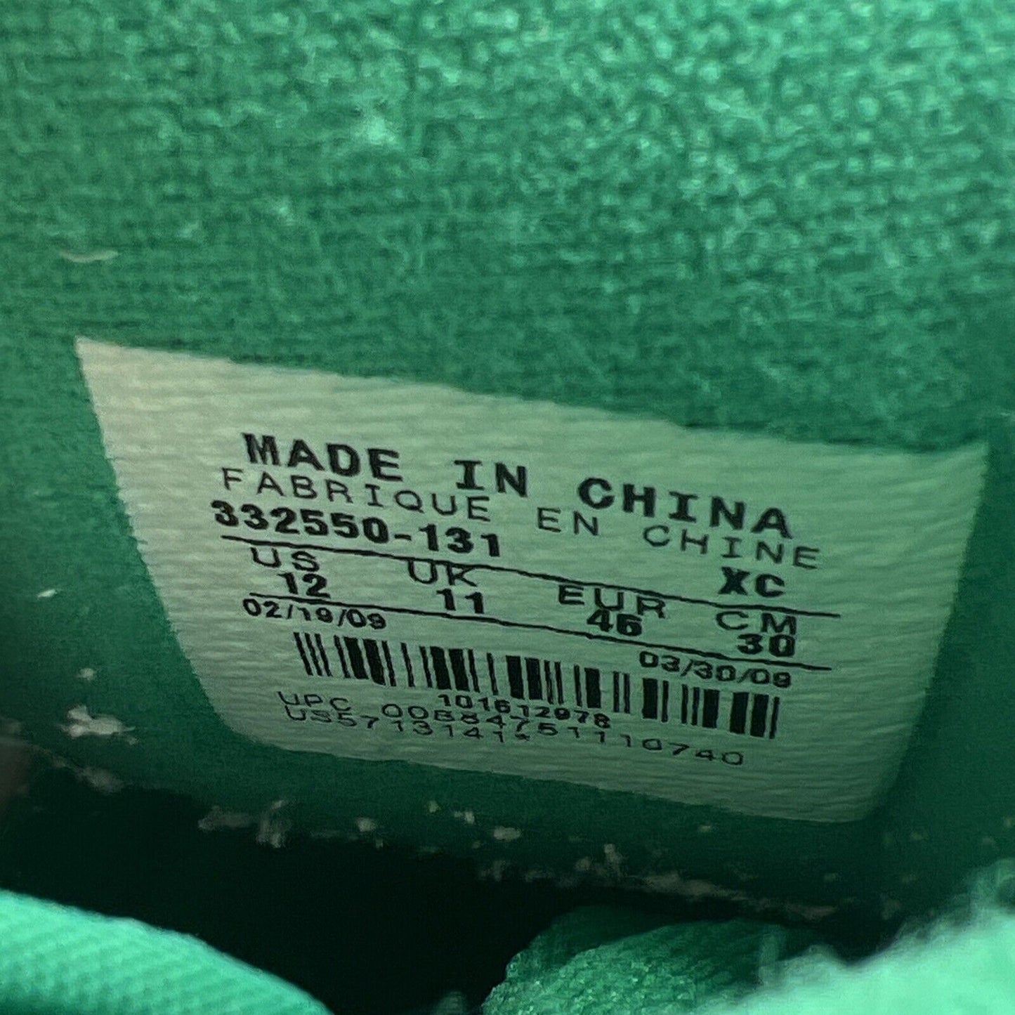 Size 12 - Air Jordan 1 Retro High Do The Right Thing (332550-131)