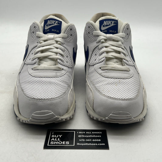 Size 13 - Nike Air Max 90 Essential 2012 Mens White Royal Blue (537384-141)