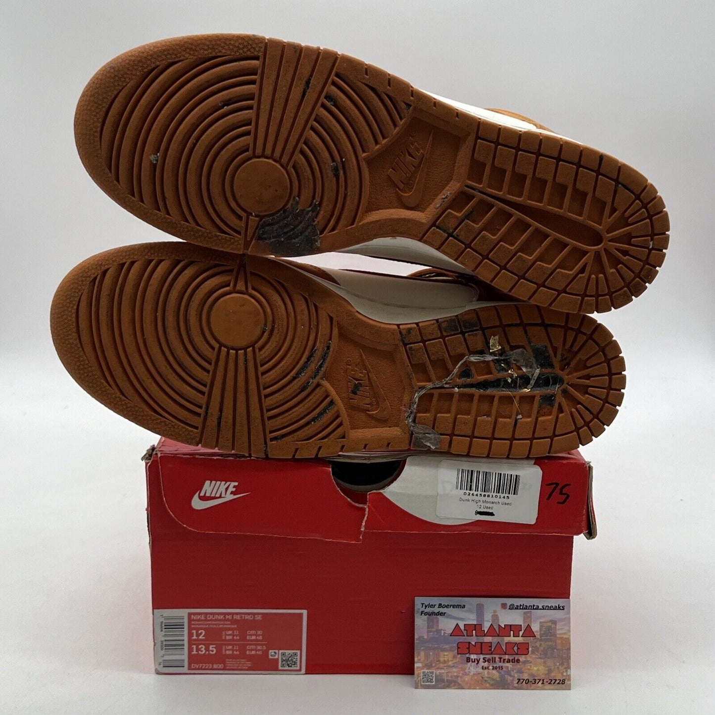 Size 12 - Nike Dunk High Monarch Canvas (DV7223-800)