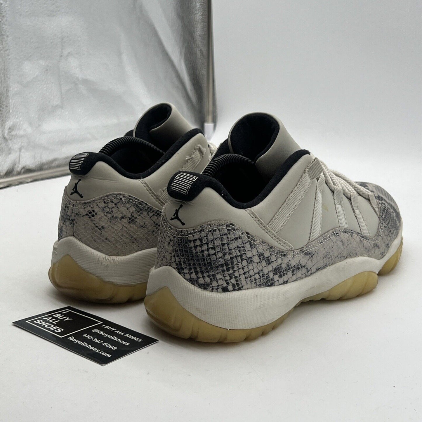 Size 10 - Air Jordan 11 Retro Low Light Bone Snakeskin (CD6846-002)