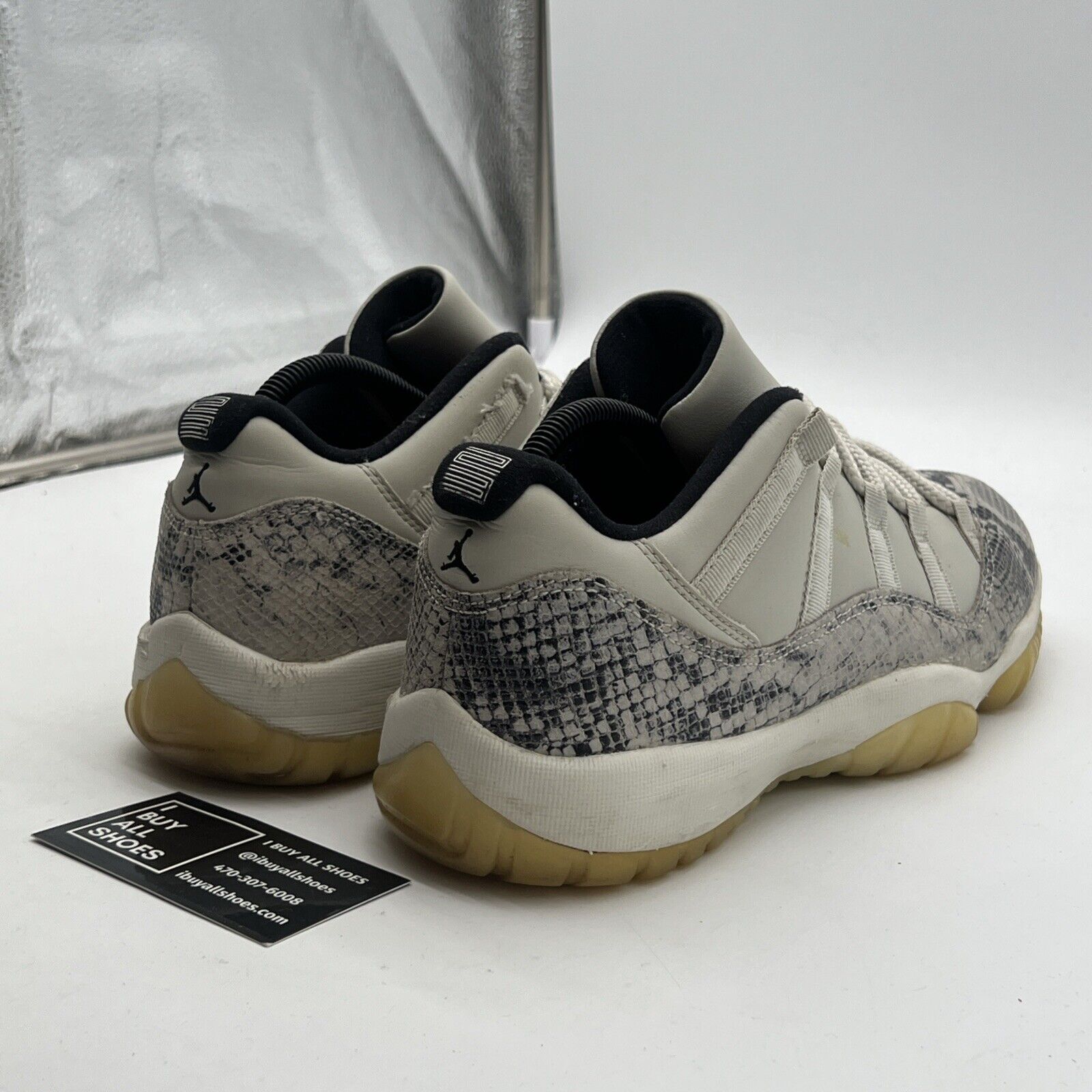 Size 10 - Air Jordan 11 Retro Low Light Bone Snakeskin (CD6846-002)