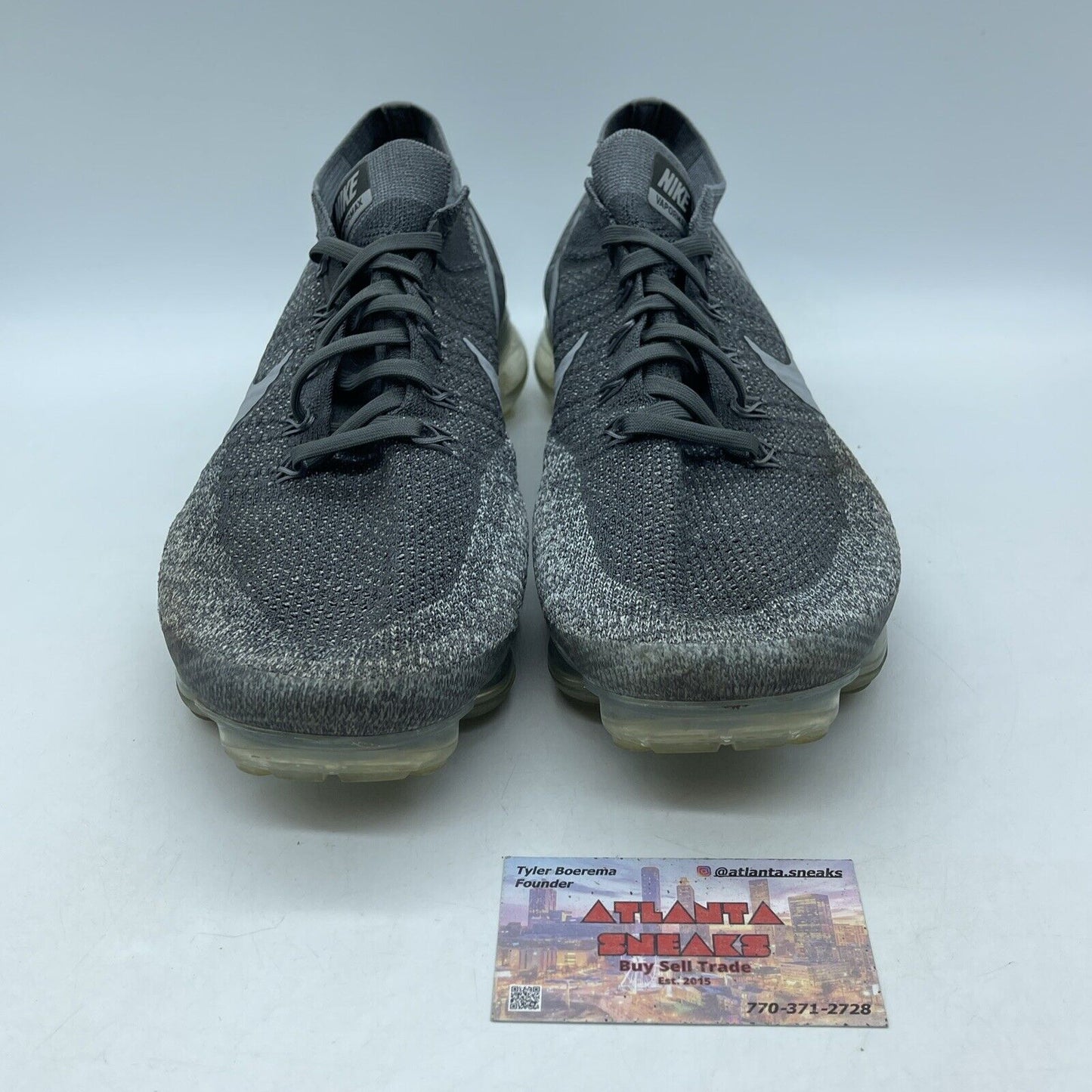 Size 13 - Nike Air VaporMax Asphalt White Grey Suede (849558-002)