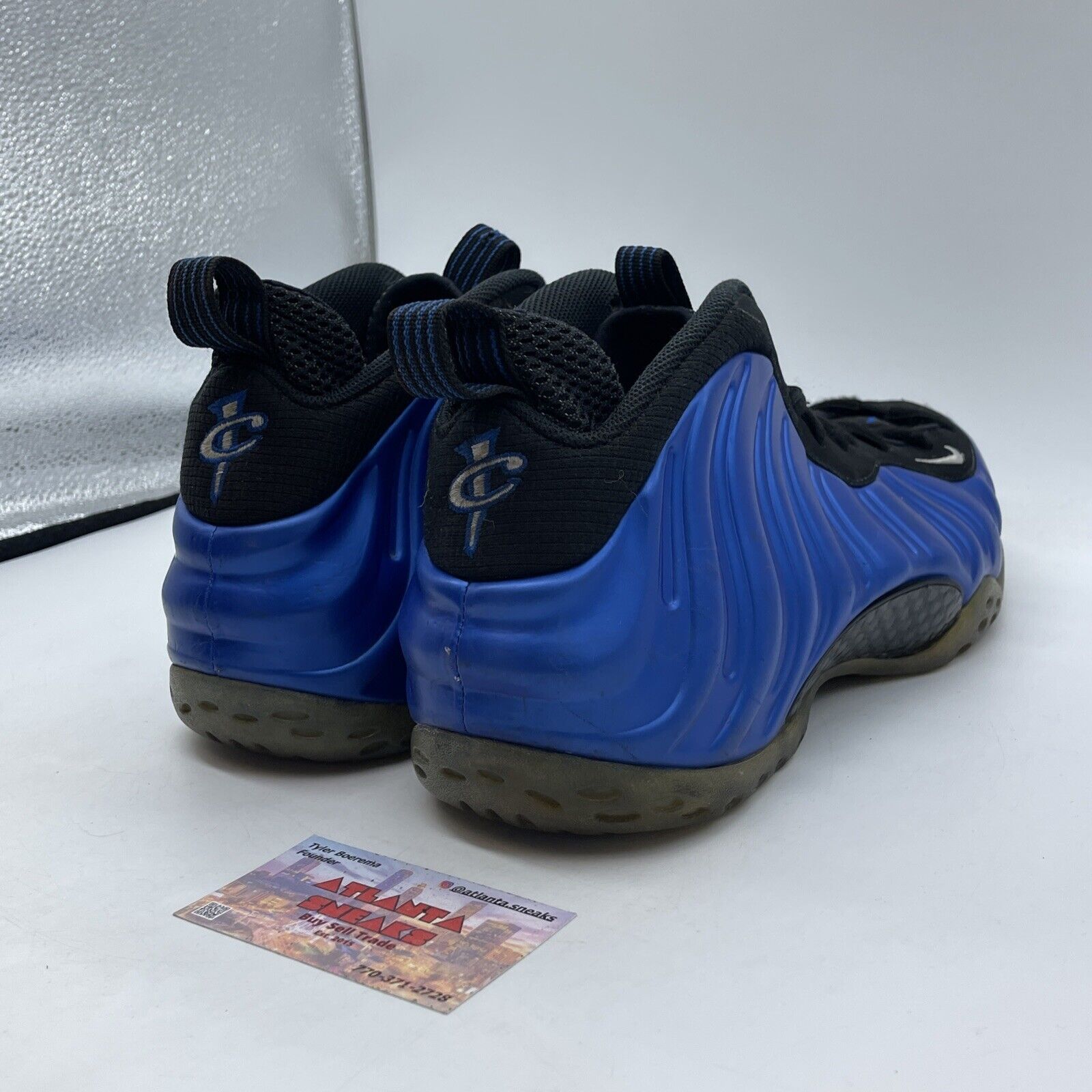 Size 13 - Nike Air Foamposite One Royal Blue Black Suede Leather (895320-500)