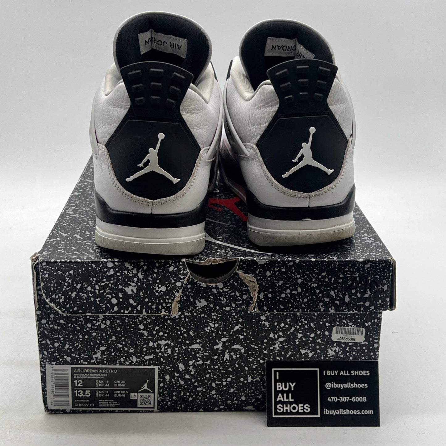 Size 12 - Air Jordan 4 Retro Mid Military Black (DH6927-111)