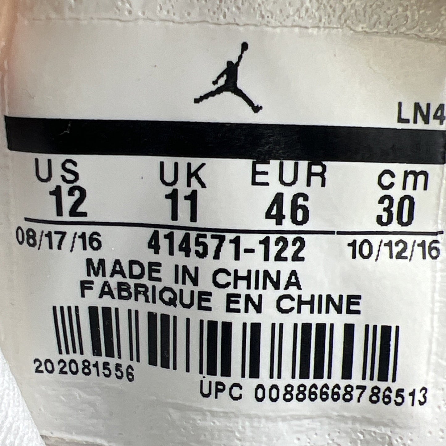 Size 12 - Air Jordan 13 Retro Chicago 2017 (414571-122)