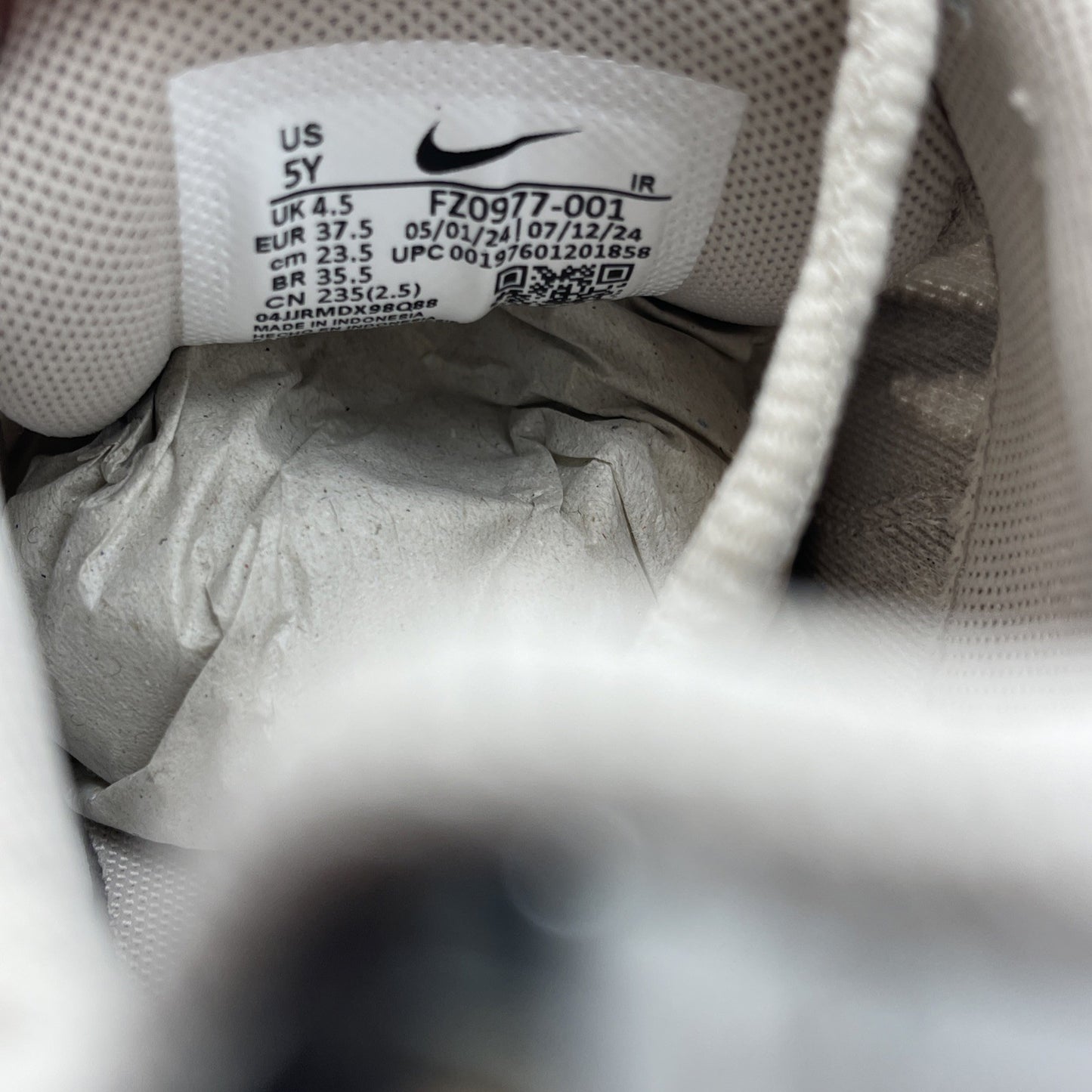 Size 5Y - Nike Air Max Plus TN Light Silver Iron Ore Silver Suede (FZ0977-001)
