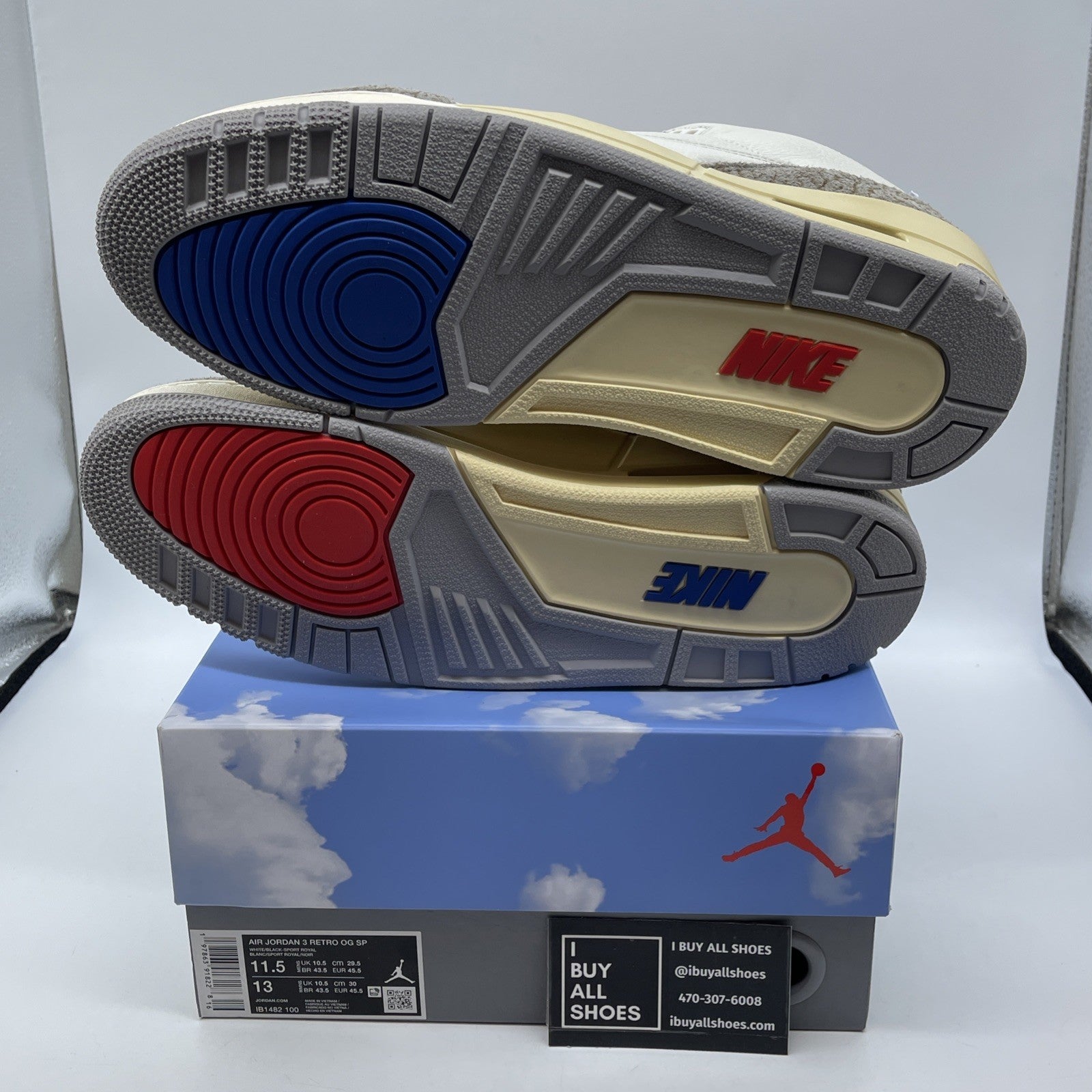 Size 11.5 - Air Jordan 3 Retro Seoul 2.0 Grey Brown Suede Leather (IB1482-100)