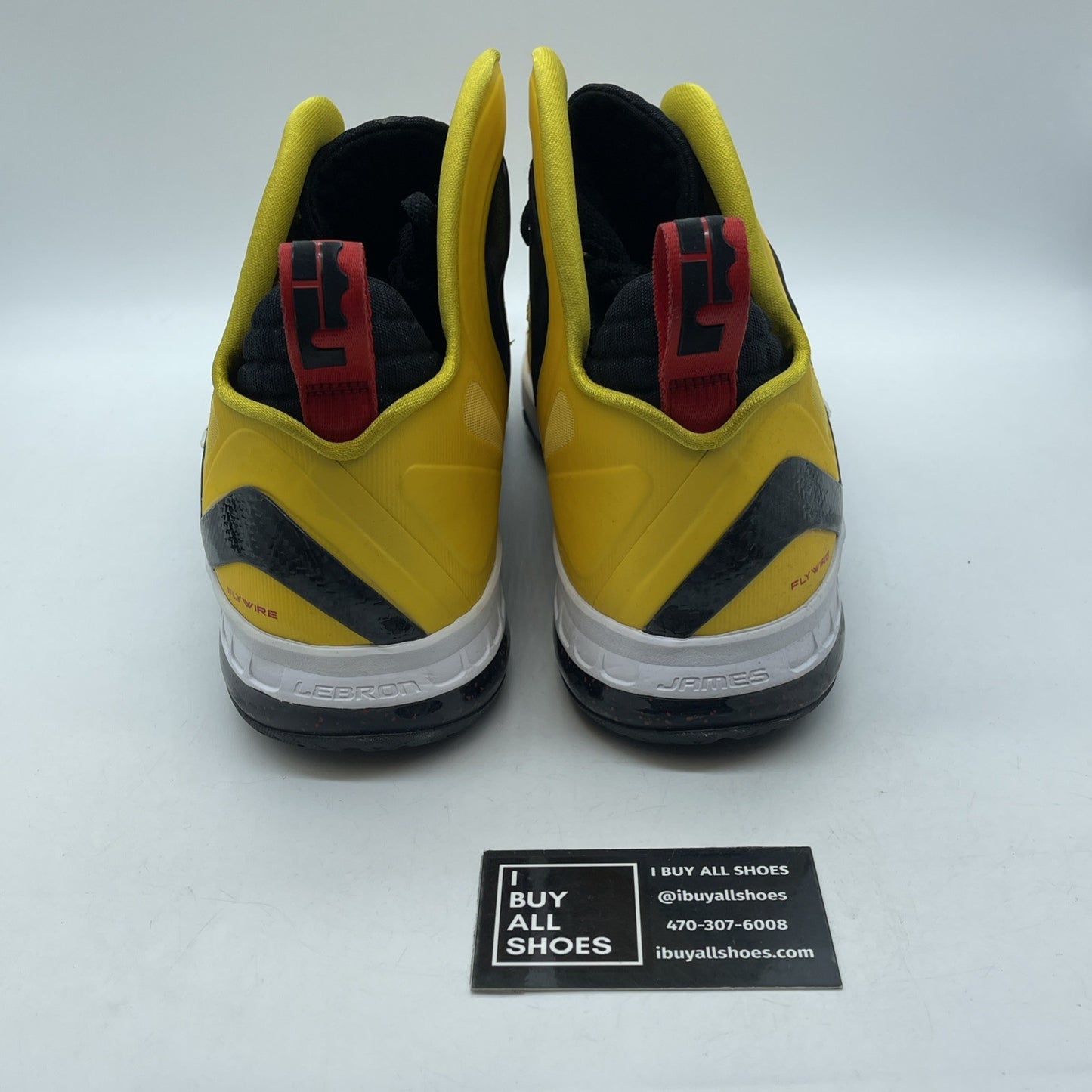 Size 13 - Nike LeBron 9 P.S. Elite Taxi Yellow Black Leather (516958-700)
