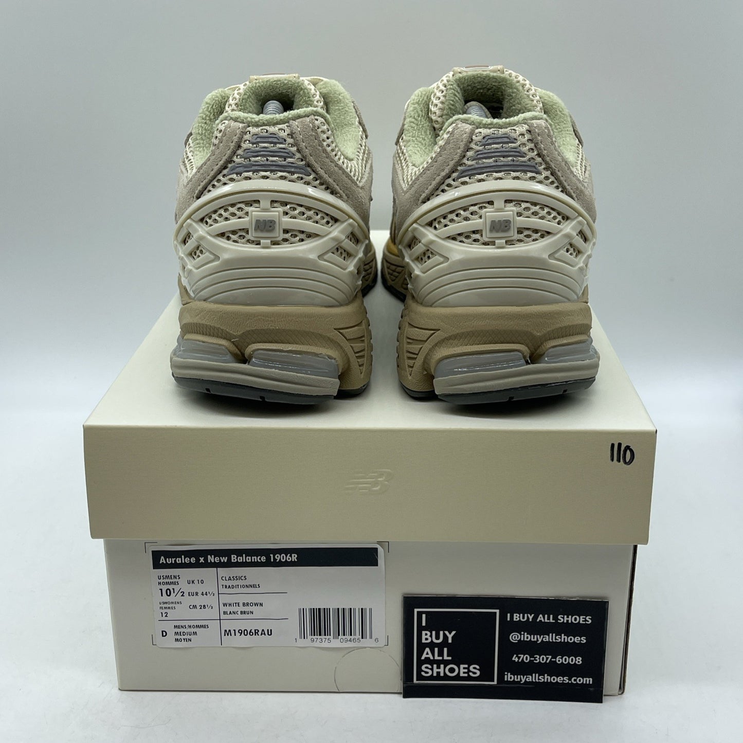Size 10.5 - New Balance AURALEE x 1906R Bone White Brown Suede (M1906RAU)