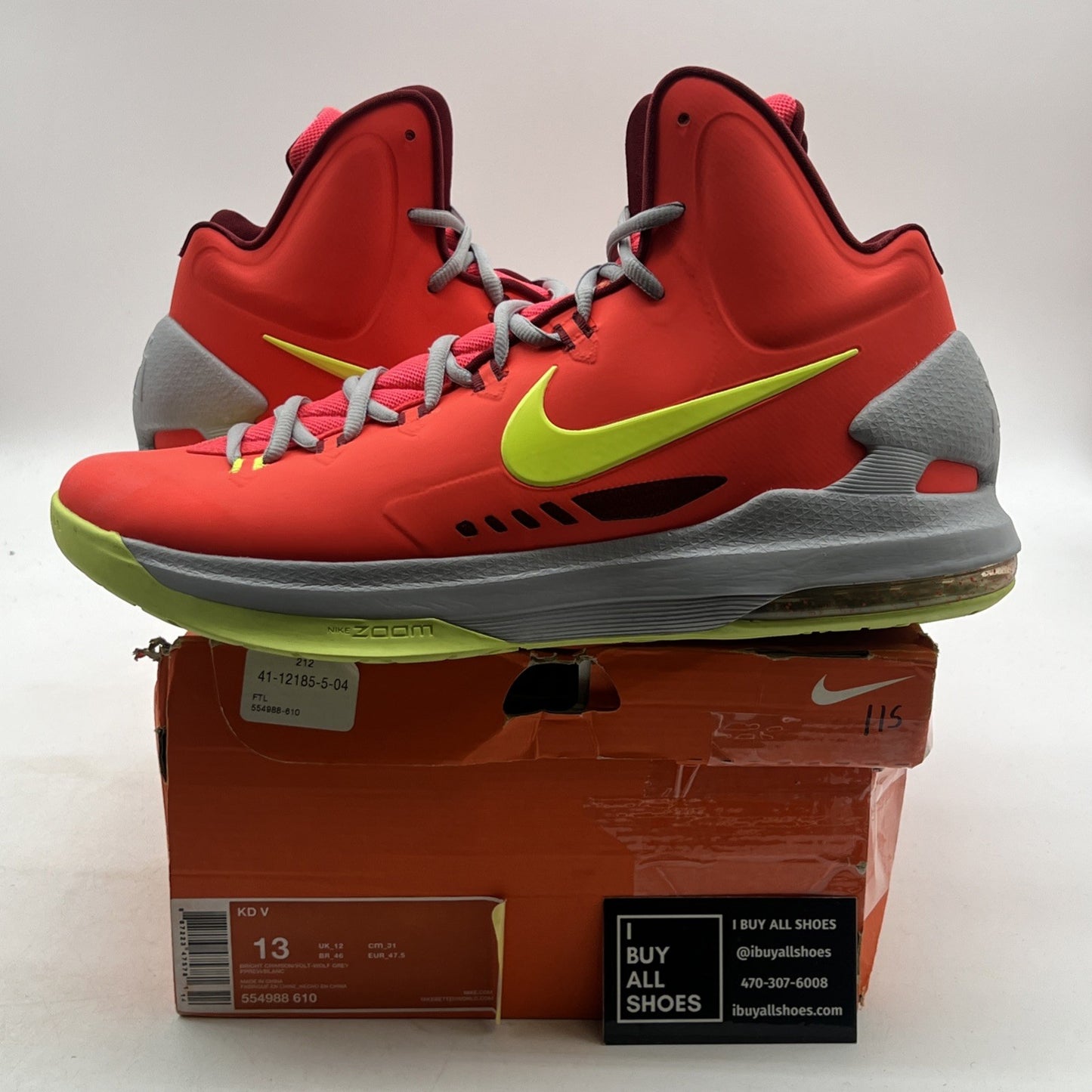 Size 13 - Nike KD 5 DMV - (554988-610)