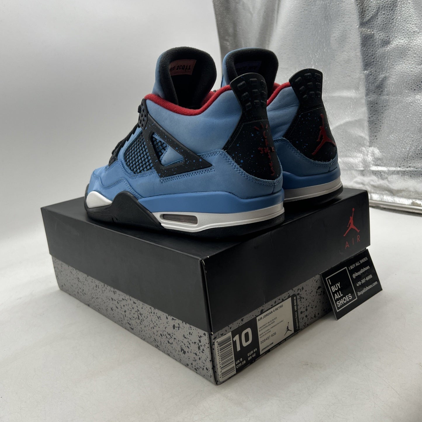 Size 10 - Air Jordan 4 Retro x Travis Scott Mid Cactus Jack (308497-406)