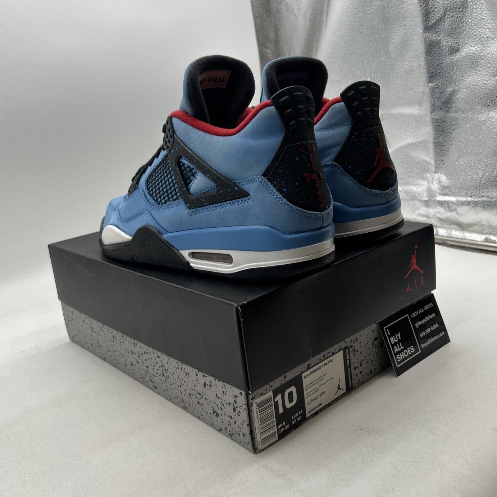 Size 10 - Air Jordan 4 Retro x Travis Scott Mid Cactus Jack (308497-406)