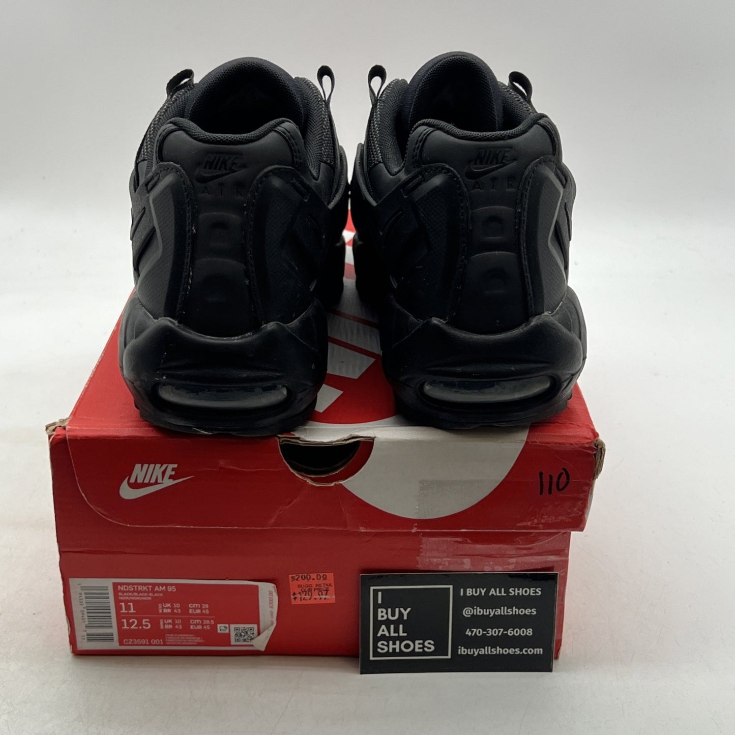 Size 11 - Nike Air Max 95 NDSTRKT Black Reflective (CZ3591-001)