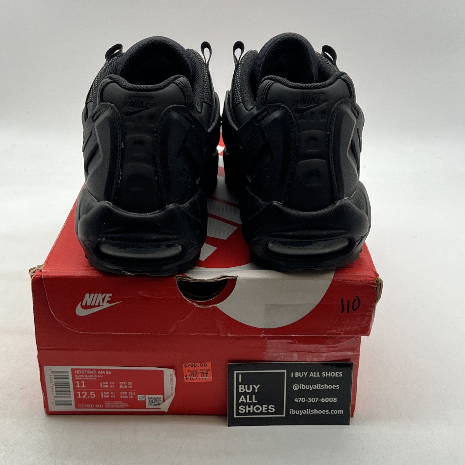 Size 11 - Nike Air Max 95 NDSTRKT Black Reflective (CZ3591-001)