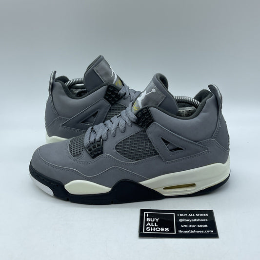 Size 7.5 - Air Jordan 4 Retro 2004 Cool Grey Black Suede (308497-001)