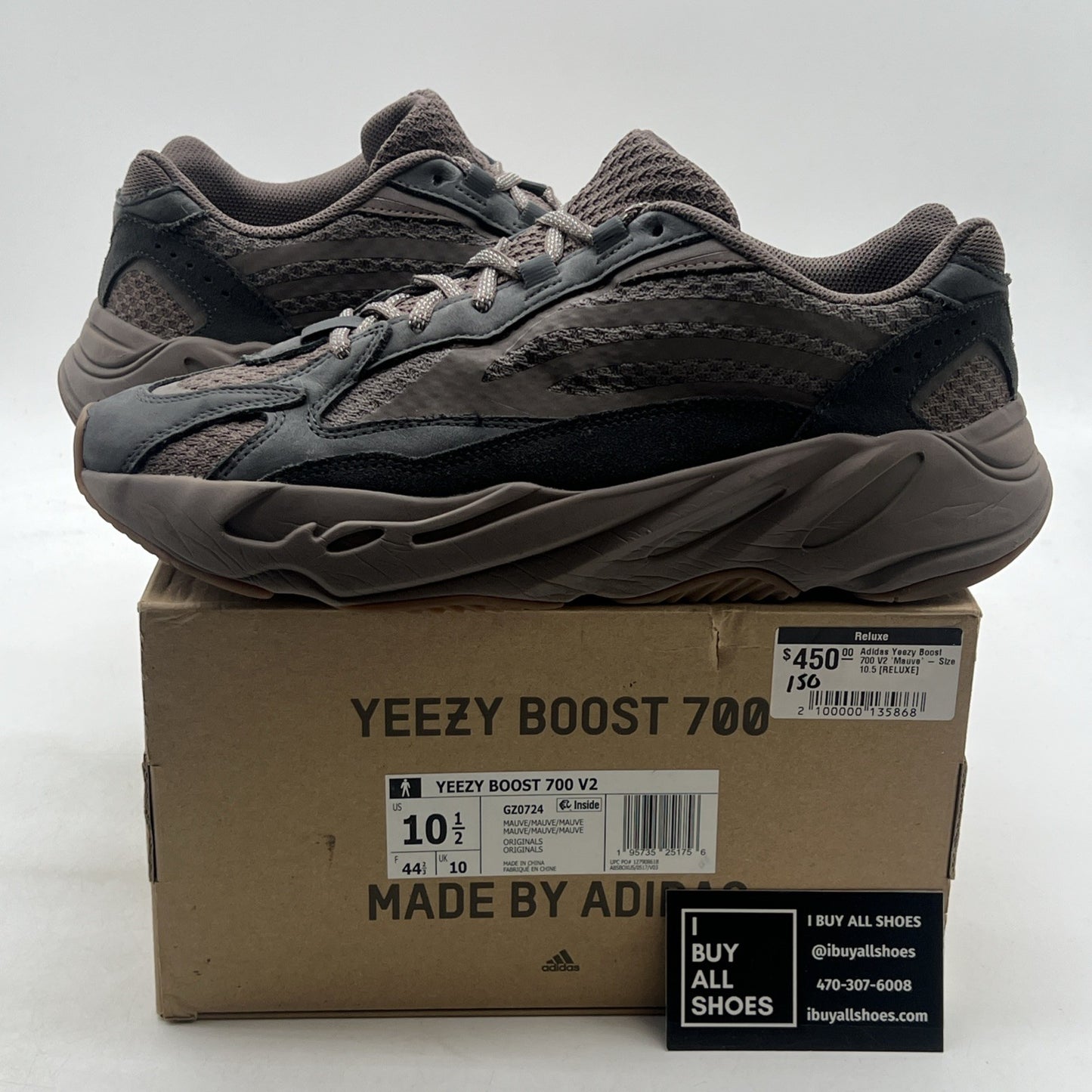 Size 10.5 - adidas Yeezy Boost 700 V2 Mauve (GZ0724)