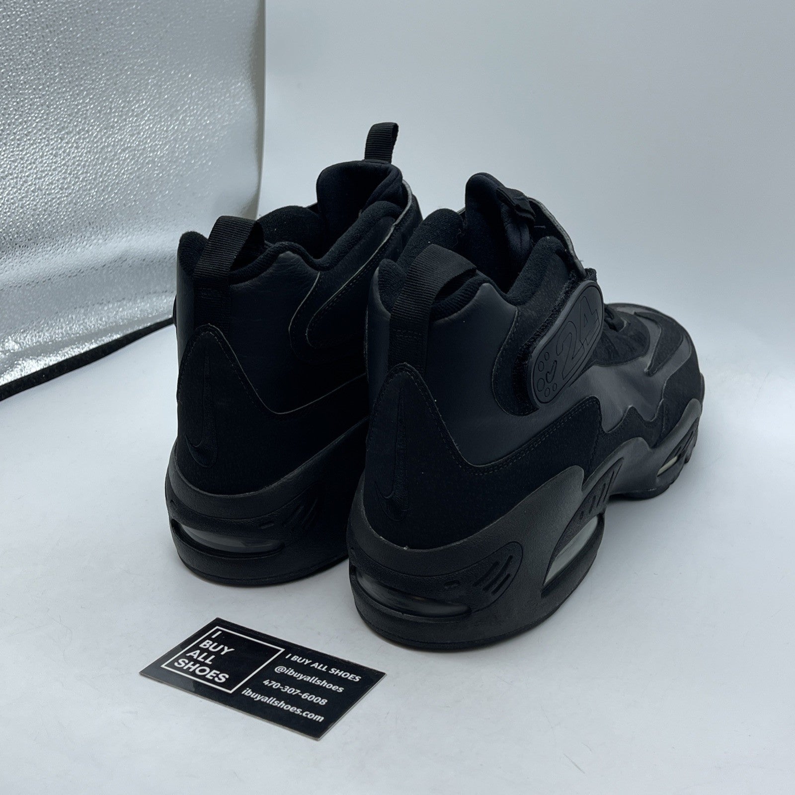 Size 13 - Nike Air Griffey Max 1 Black Suede Leather (354912-001)