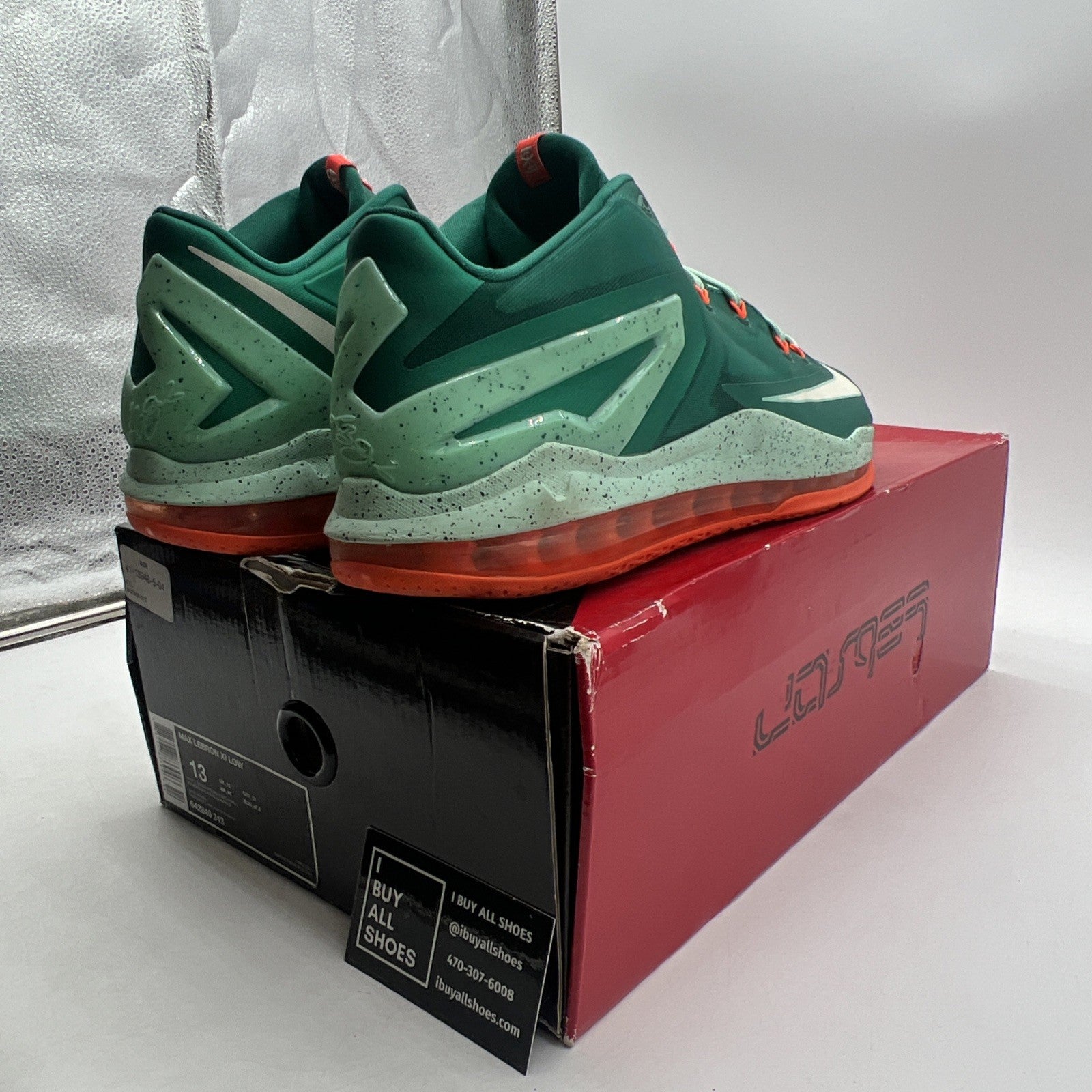 Size 13 - Nike Max LeBron 11 Low Biscayne (642849-313)