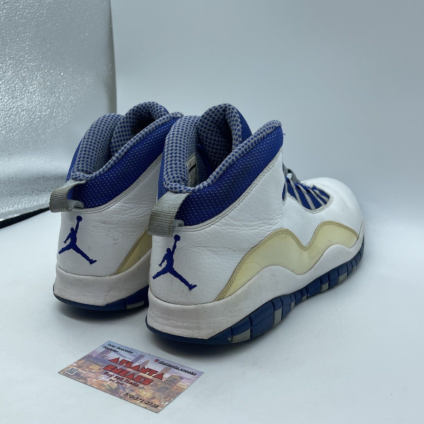 Size 13.5 - Air Jordan 10 Retro TXT Old Royal White Blue Leather (487214-107)