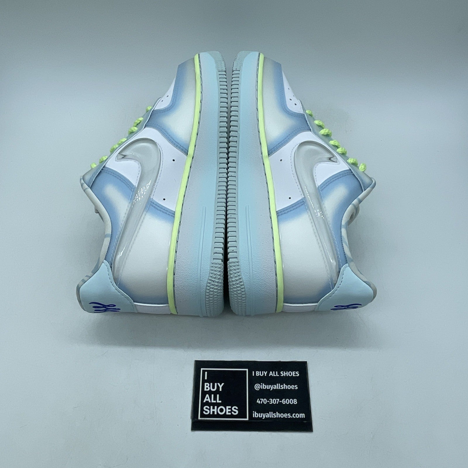 Size 7.5W - Serena Williams Design Crew x Nike Air Force 1 '07 Psychic Blue