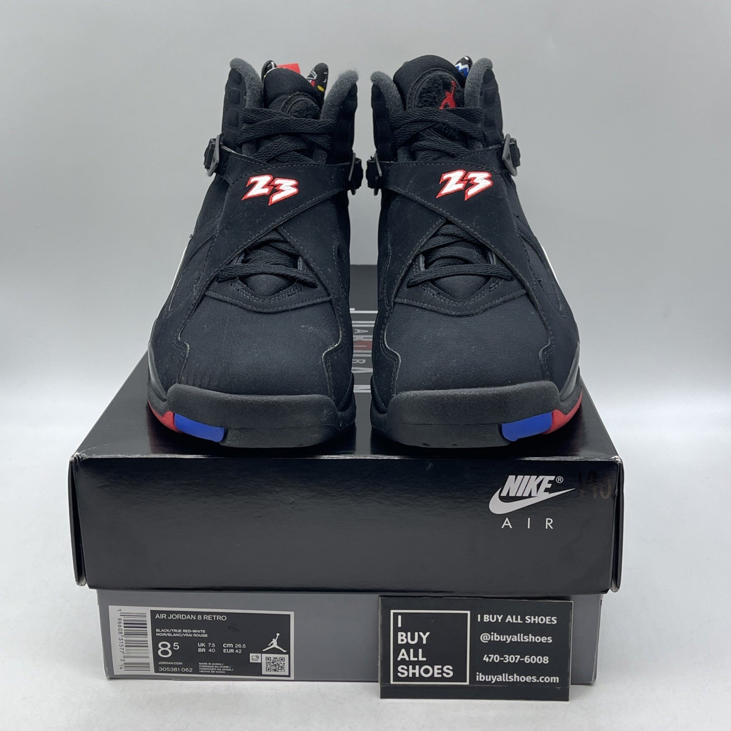Size 8.5 - Air Jordan 8 Retro Mid Playoff (305381-062)