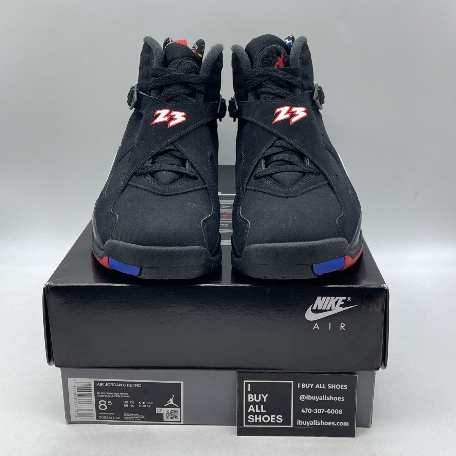 Size 8.5 - Air Jordan 8 Retro Mid Playoff (305381-062)