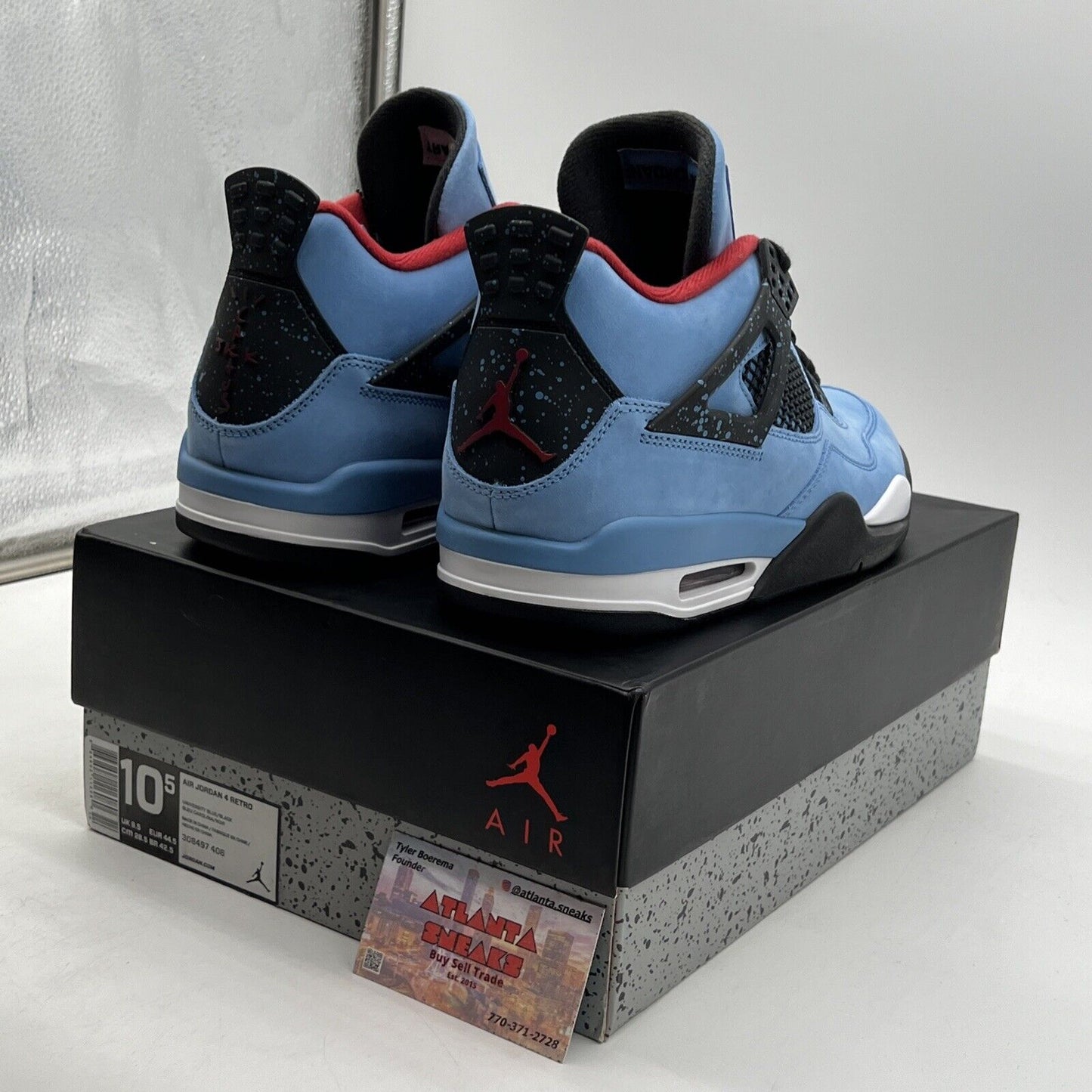 Size 10.5 - Jordan 4 Retro x Travis Scott Mid Cactus Jack Suede  (308497-406)