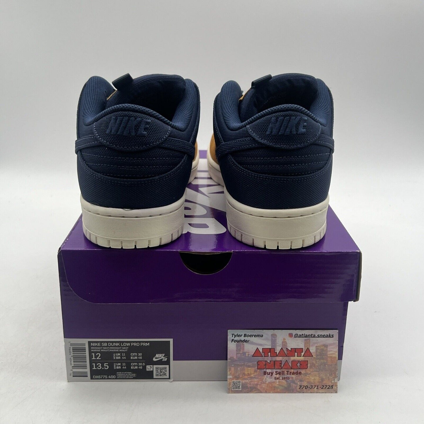 Size 12 - Nike Dunk SB Low Navy Desert Ochre Suede Navy (DX6775-400)