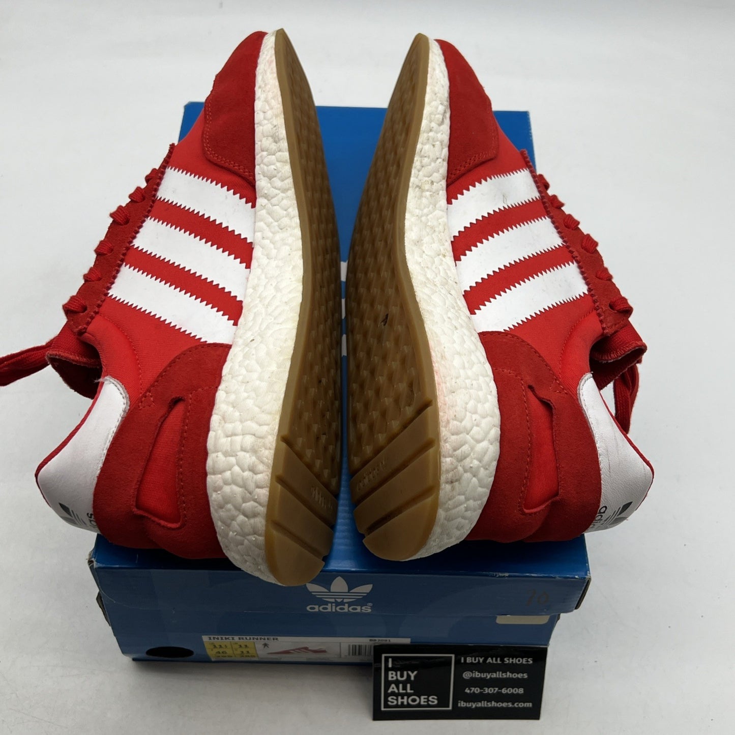Size 11.5 - Adidas Iniki Runner Red (BB2091)