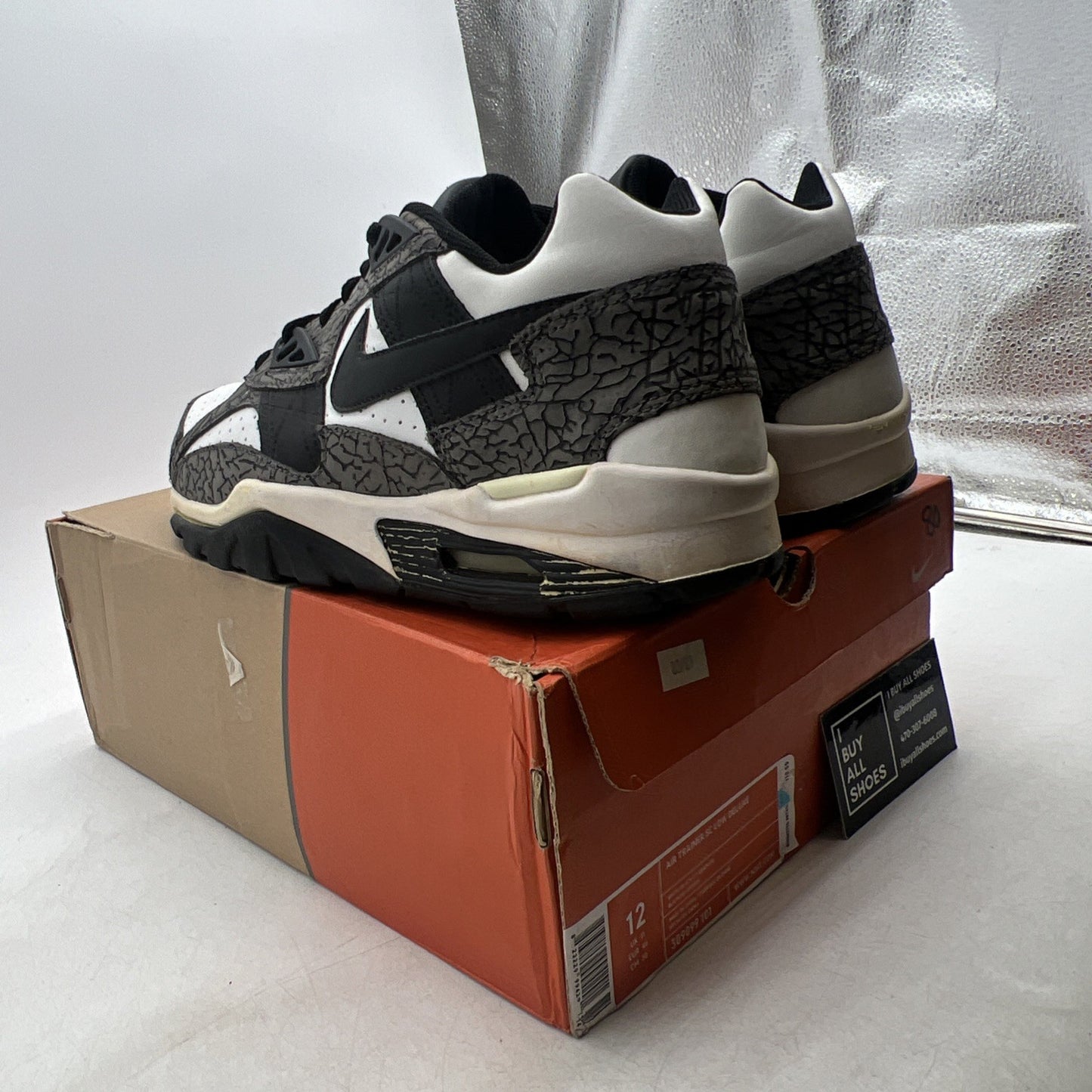 Size 12 - Nike Air Trainer Sc Deluxe Low White (309099-101)