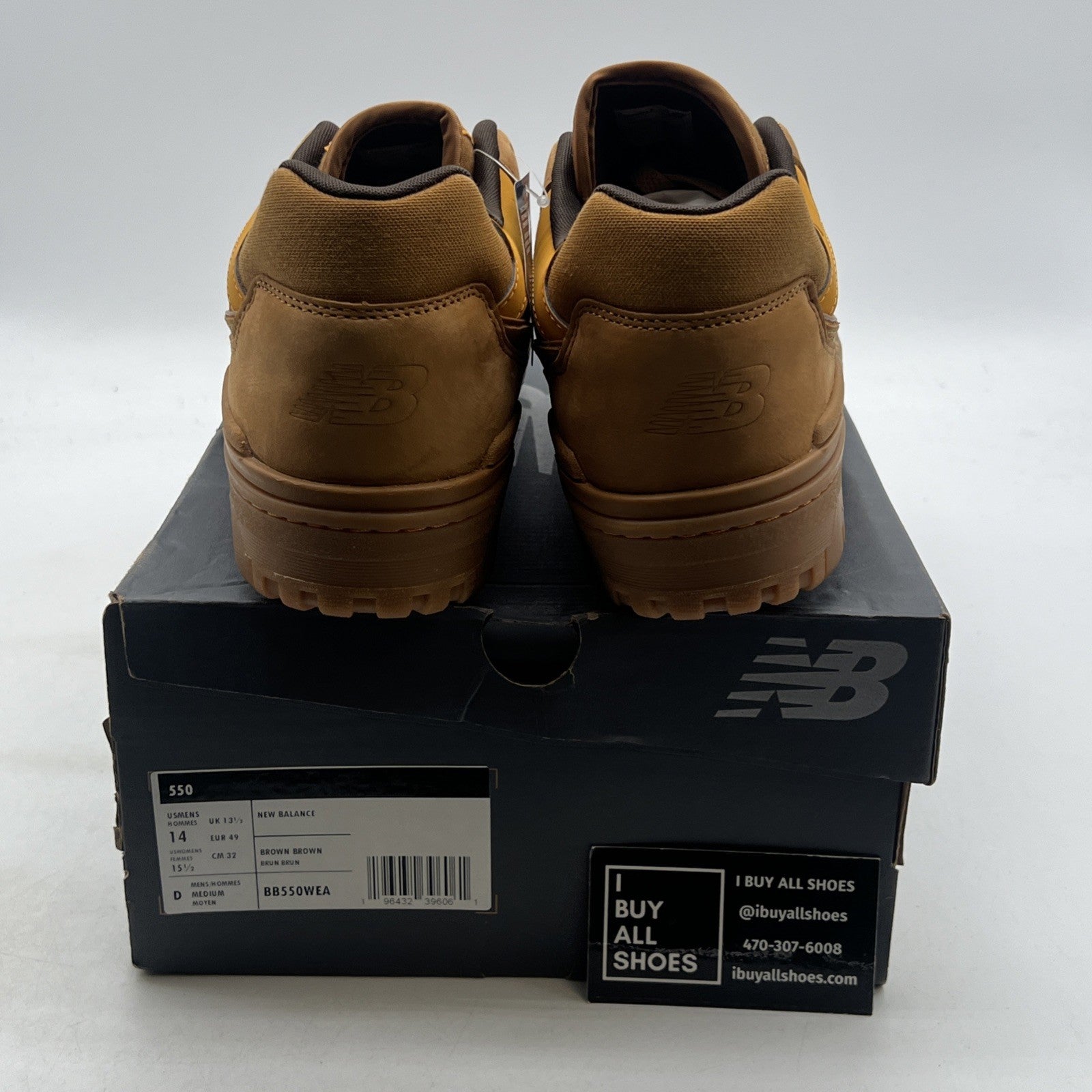 Size 14 - New Balance 550 Wheat (BB550WEA)