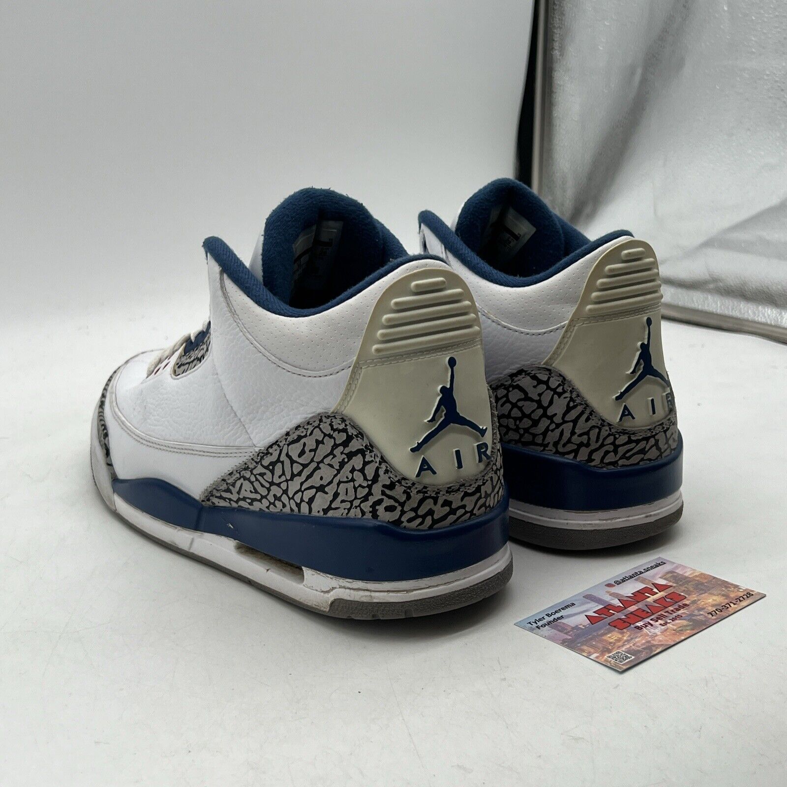 Size 10 - Air Jordan 3 Retro 2011 True Blue (136064-104)