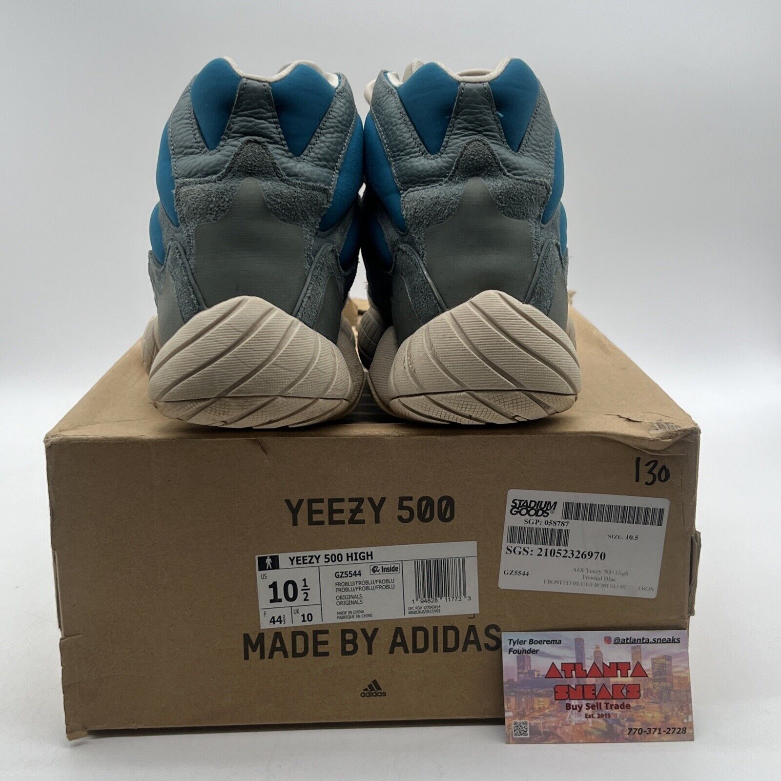 Size 10.5 - adidas Yeezy 500 High Frosted Blue (GZ5544)