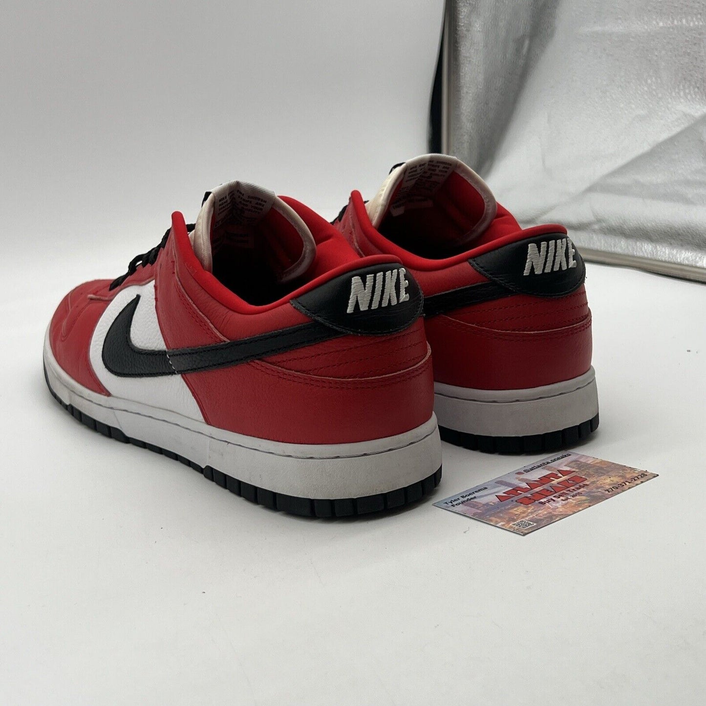 Size 13 - Nike ID Dunk Low Chicago (AH7979-992) Red/Black/White