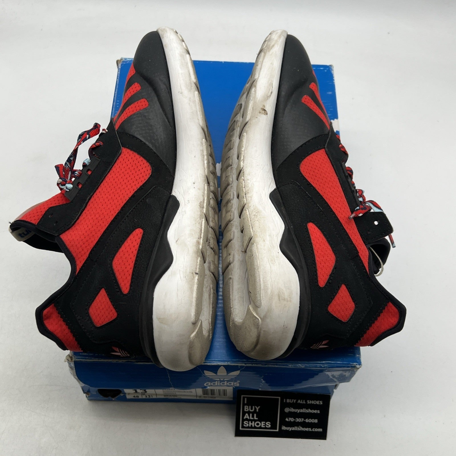 Size 13 - Adidas Tubular Runner Red Black (B25952)