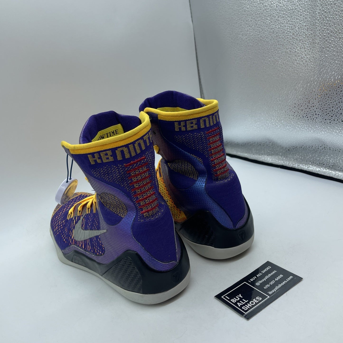Size 10.5 - Nike Kobe 9 Elite Team Showtime purple Silver Suede (630847-500)