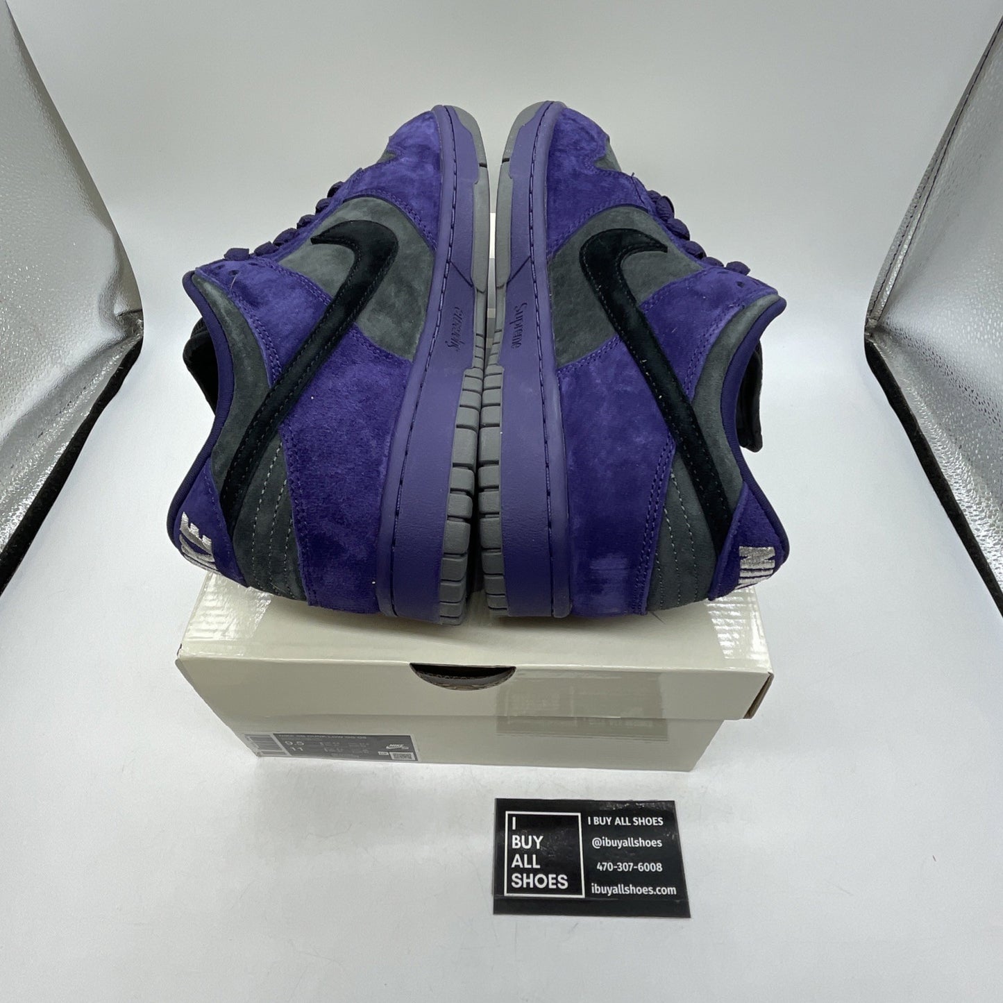 Size 9.5 - Supreme x Nike Dunk SB Low Ink (HQ8487-500)