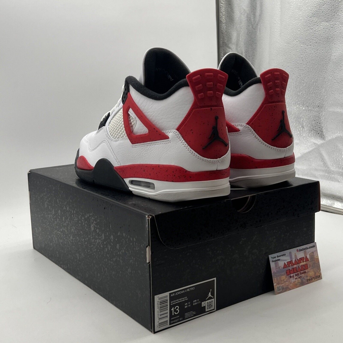 Size 13 - Air Jordan 4 Retro Mid Red Cement (DH6927-161)