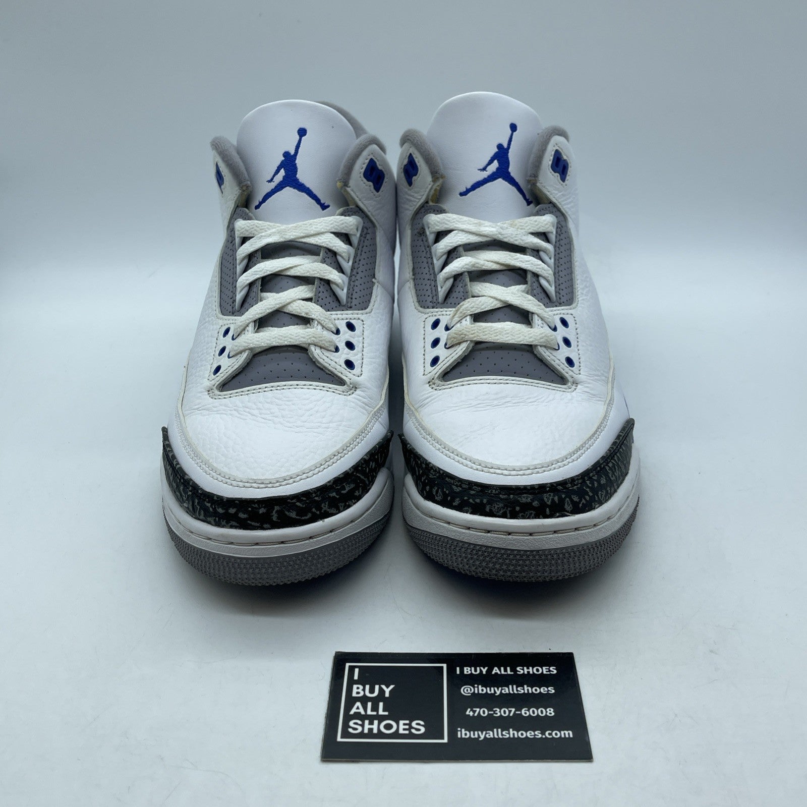 Size 10 - Jordan 3 Retro Mid Racer Blue White Suede Leather (CT8532-145)