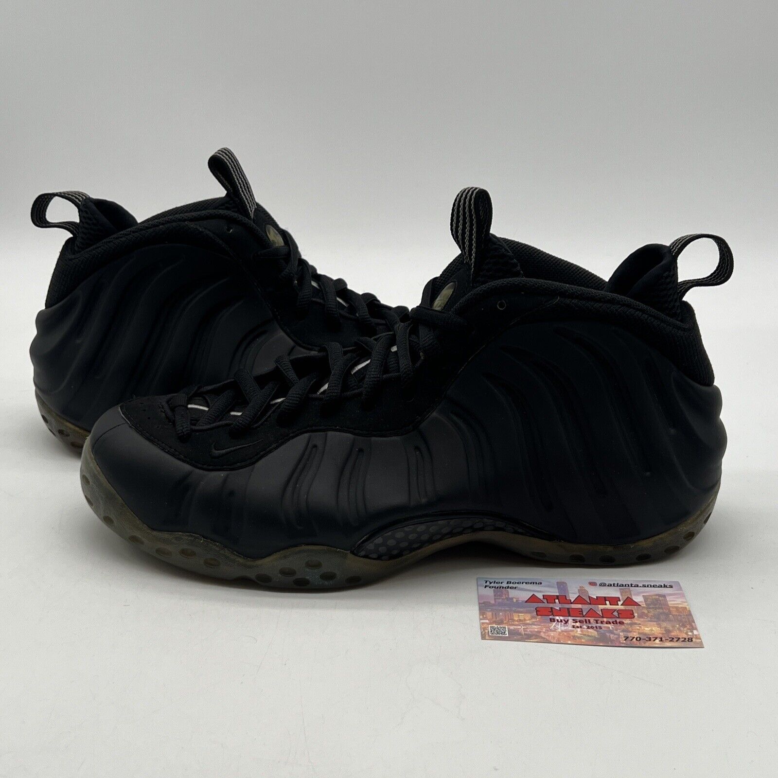 Size 10 - Nike Air Foamposite One Stealth Black (314996-010)