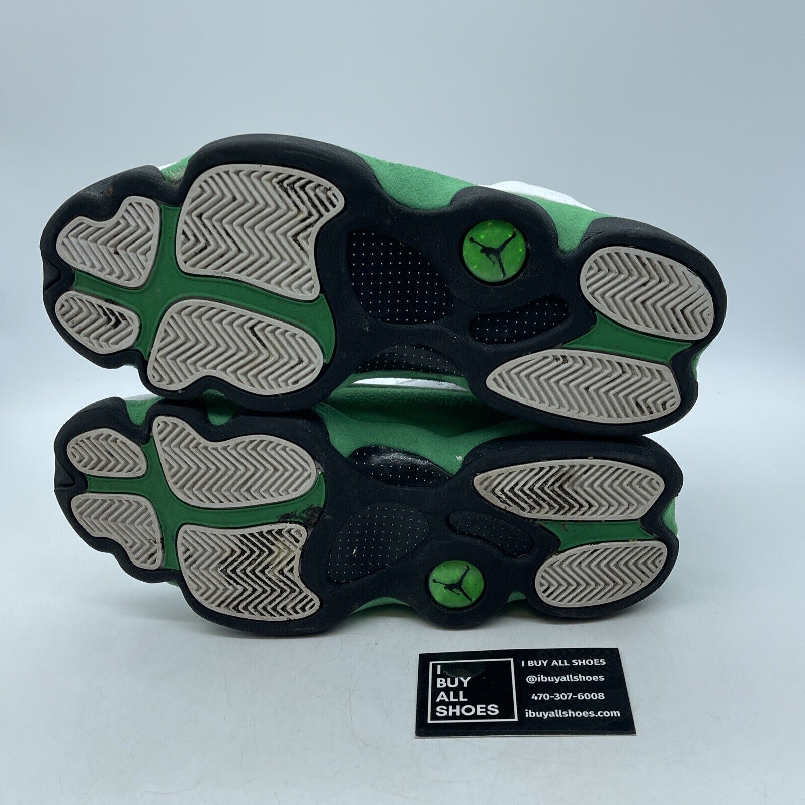 Size 9 - Jordan 13 Retro Lucky Green Black White Suede Leather (DB6537-113)