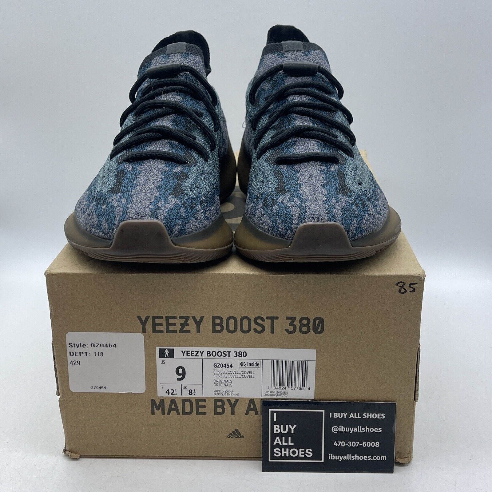 Size 9 - adidas Yeezy Boost 380 Covellite Blue Purple Suede (GZ0454)