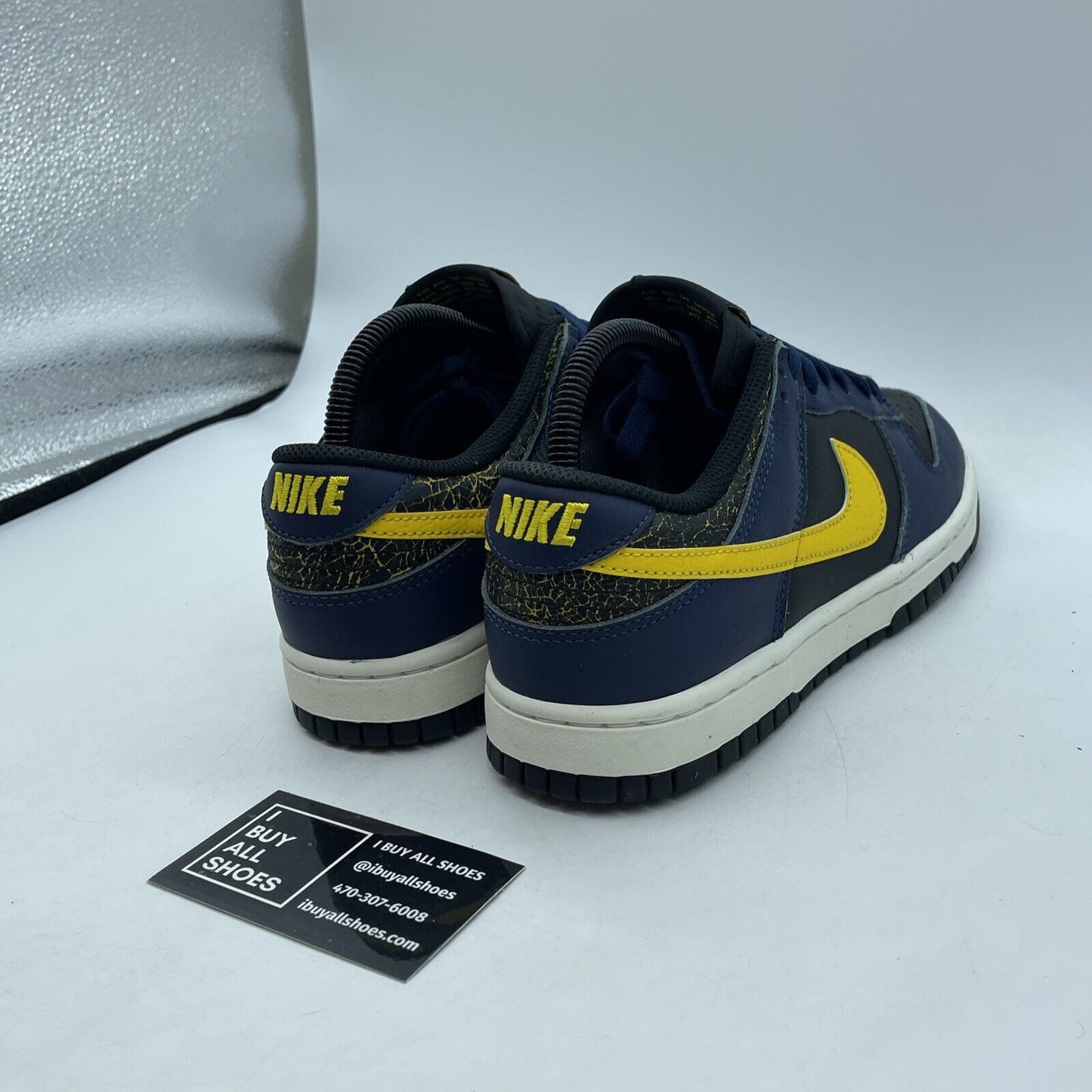 Size 7 - Nike Dunk Low Vintage Michigan Yellow Blue Leather (FZ4014-010)