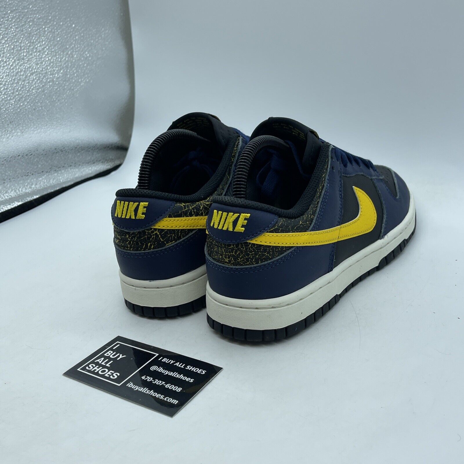 Size 7 - Nike Dunk Low Vintage Michigan Yellow Blue Leather (FZ4014-010)