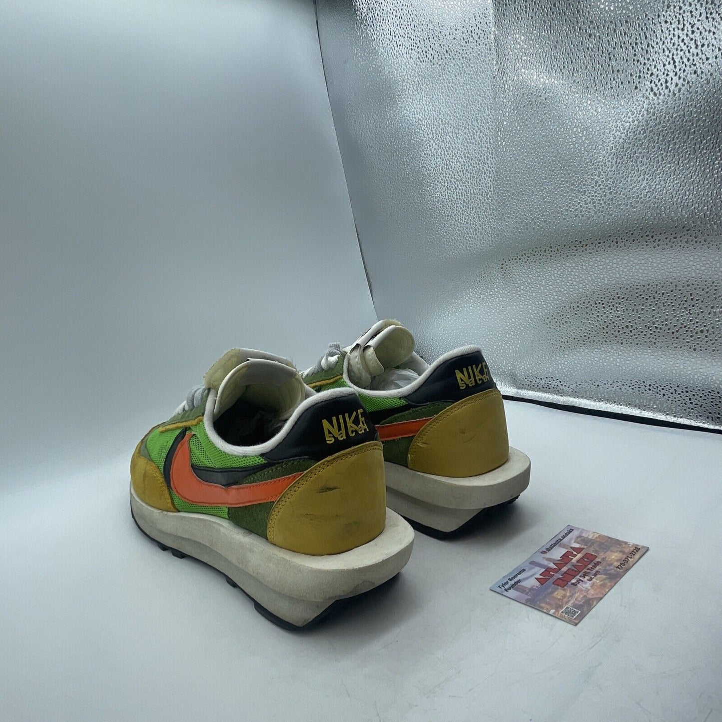 Size 10.5 - Nike sacai x LDWaffle Green Gusto Yellow Orange Black (BV0073-300)