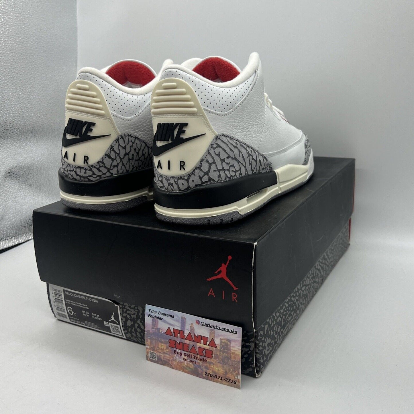 Size 6 - Jordan 3 Retro Mid White Cement Reimagined Brand New Og All