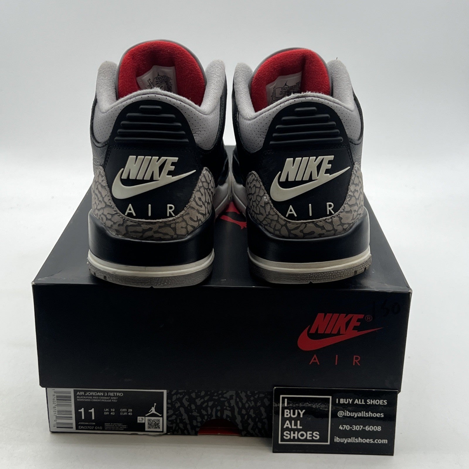 Size 11 - Air Jordan 3 Retro OG 2024 Black Cement (DN3707-010)