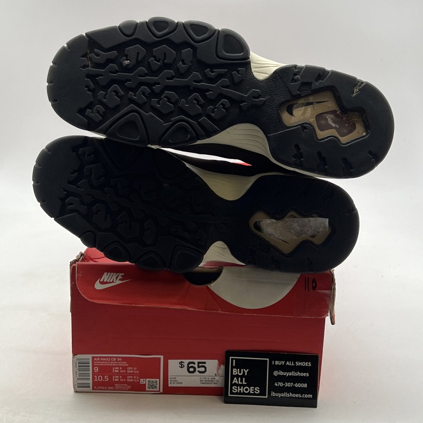 Size 9 - Nike Air Max2 CB '94 Hemp Baroque Brown Sesame (FJ7013-200)