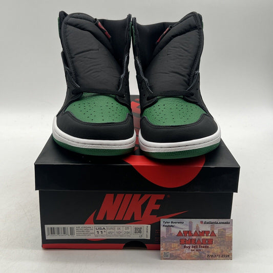 Size 11.5 - Jordan 1 Retro OG High Pine Green 2.0 Black Leather (555088-030)